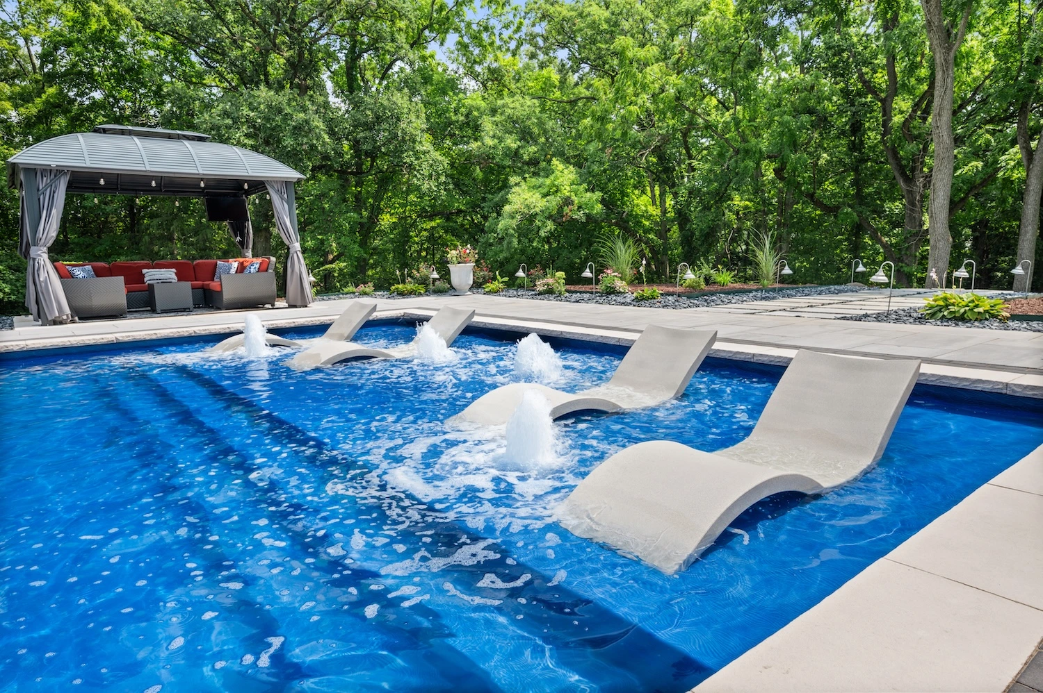pool sun shelf