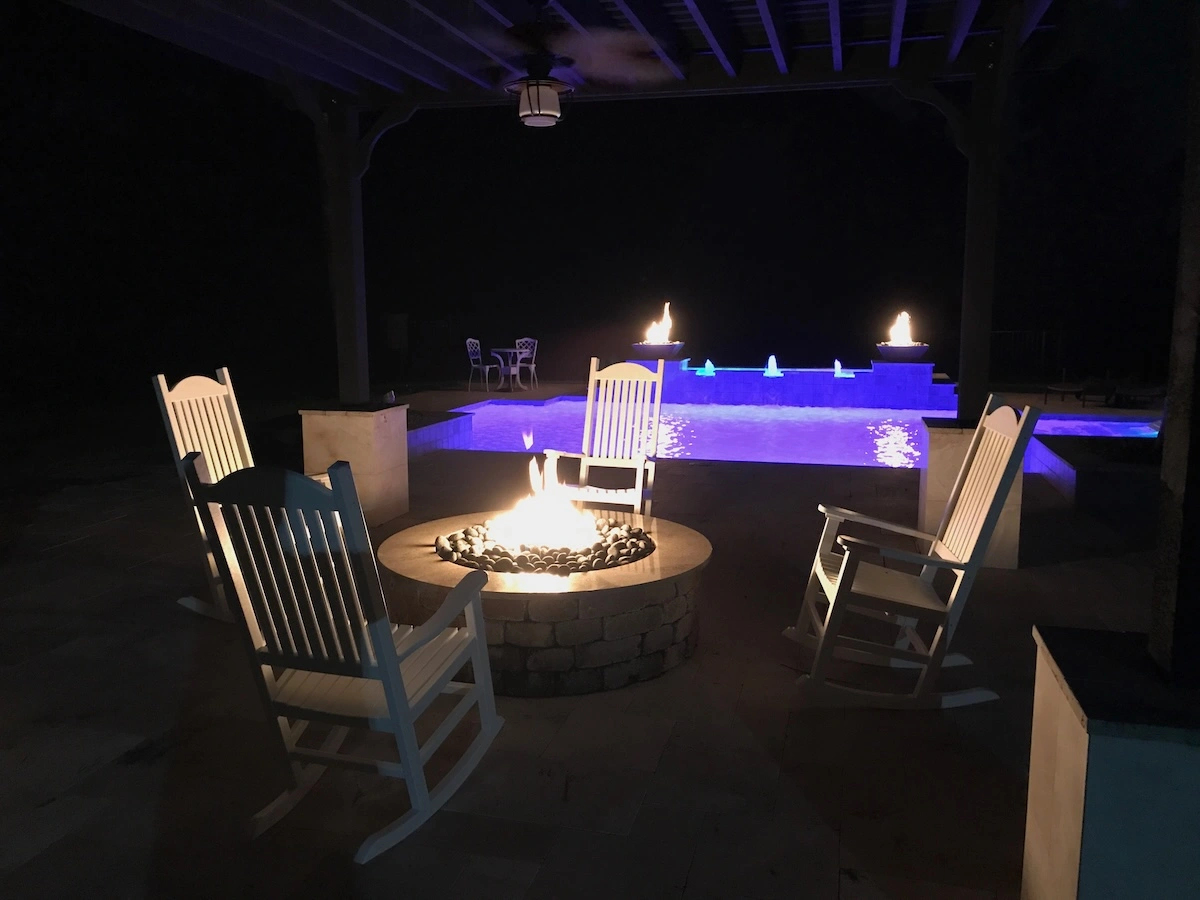 outdoor living space